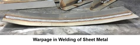 welding sheet metal warpage control